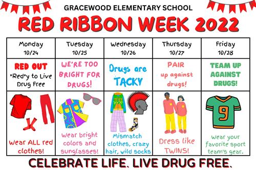 Red Ribbon Week Dress Up Days